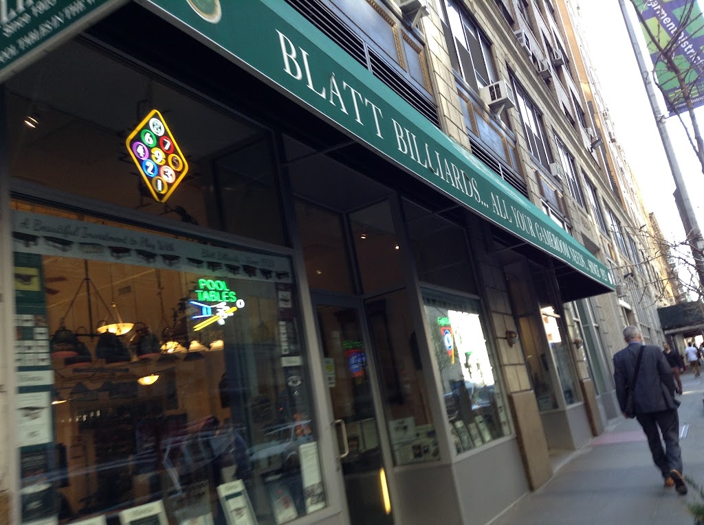 Blatt Billiards | 330 W 38th St, New York, NY 10018, USA | Phone: (800) 252-8855