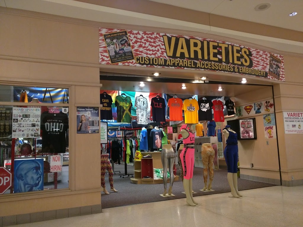 Varieties Custom Apparel and Accessories | 1660 Brittain Rd, Akron, OH 44310, USA | Phone: (330) 630-3969