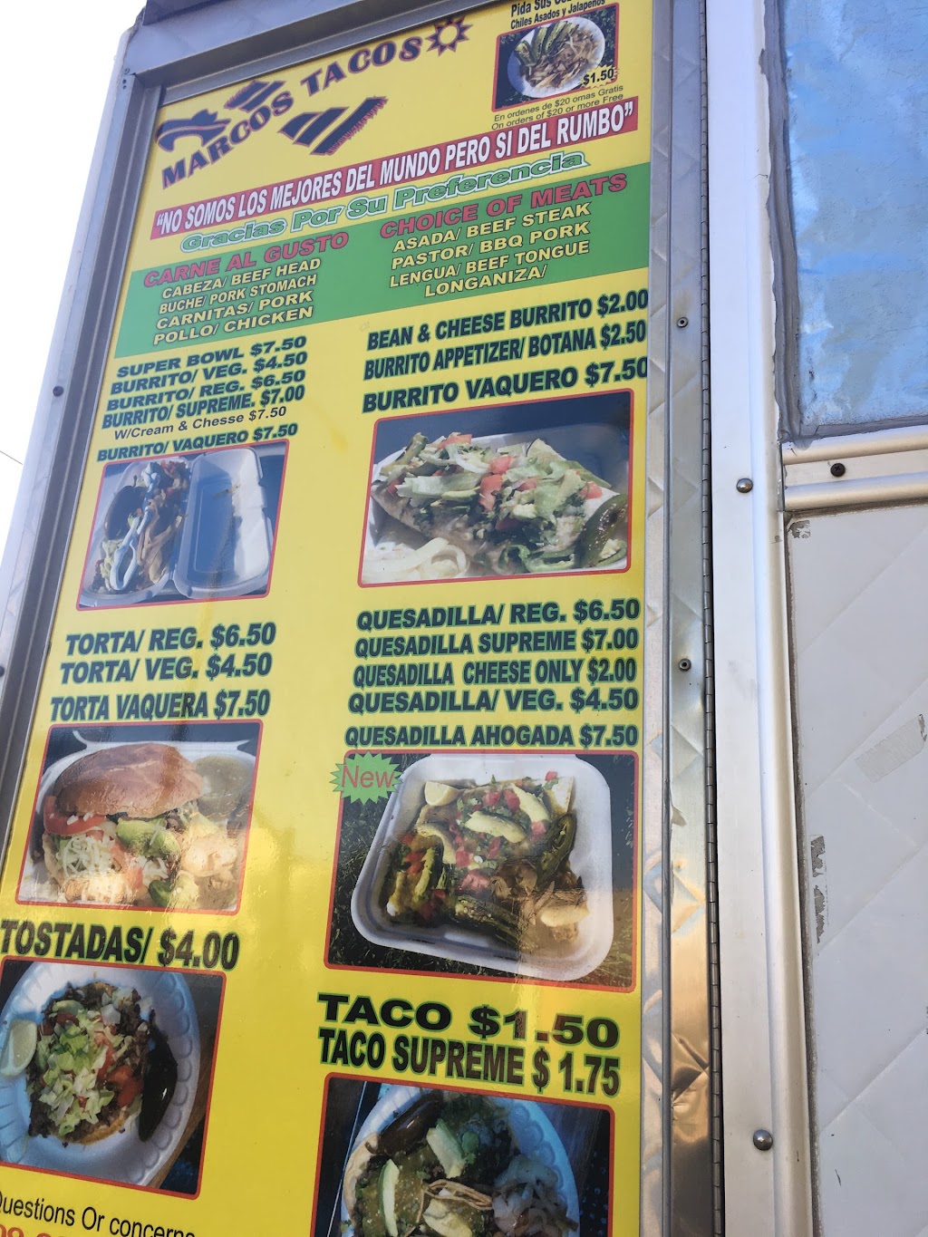 Marcos Tacos - Le Grand | 3853 S Santa Fe Ave, Le Grand, CA 95333, USA | Phone: (209) 988-0183