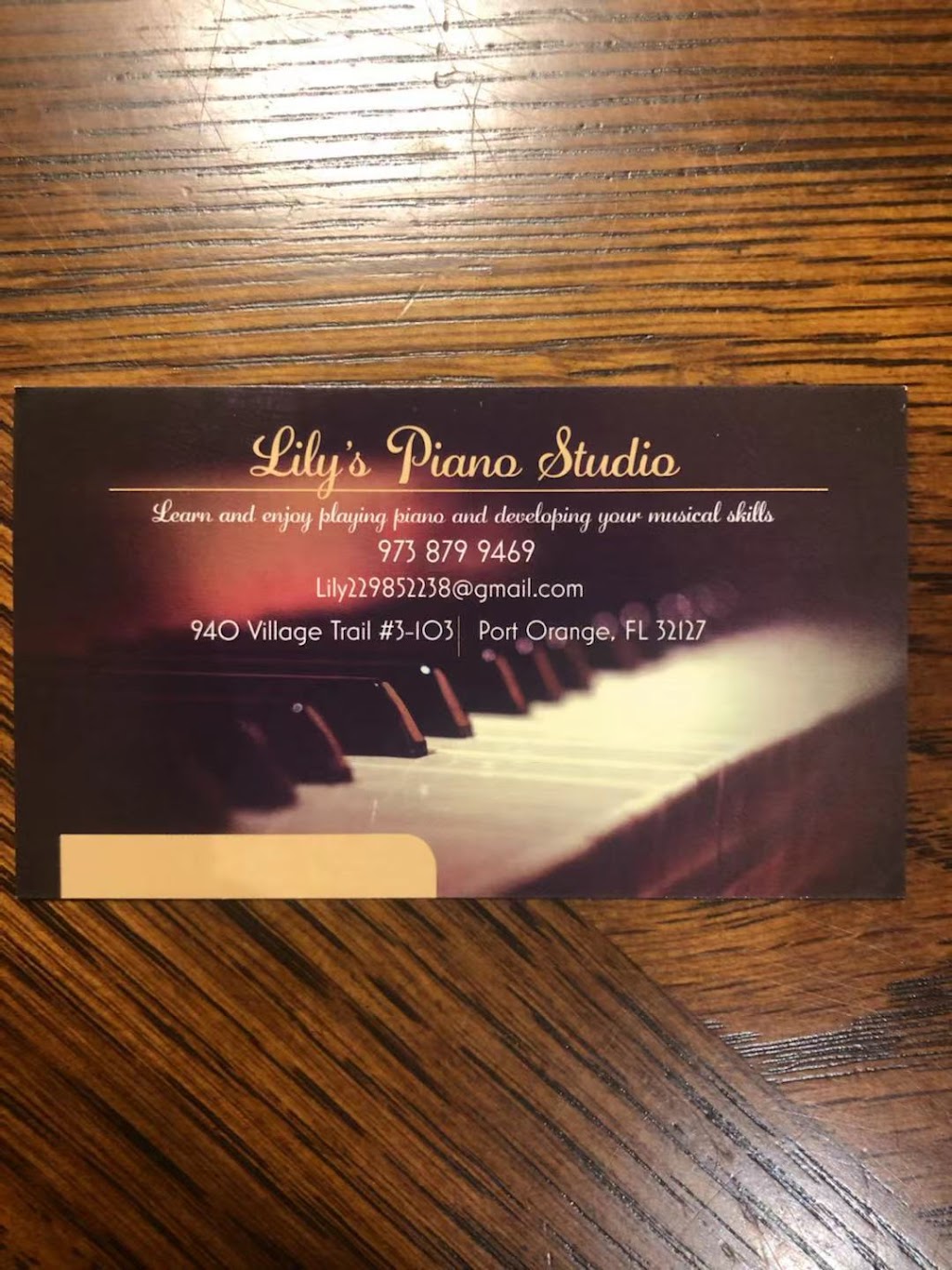 Lilys Piano Studio | 5307 Plantation Home Way, Port Orange, FL 32128, USA | Phone: (973) 879-9469