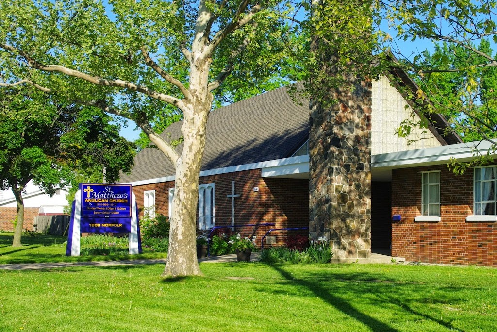 Saint Matthews Anglican Church | 1600 Norfolk St, Windsor, ON N9E 1H5, Canada | Phone: (519) 969-1510