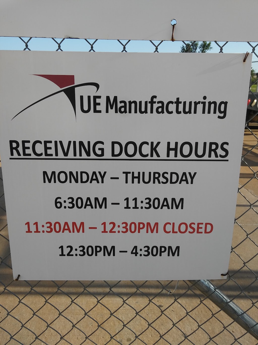 UE Manufacturing, LLC | 10000 NW 2nd St, Oklahoma City, OK 73127, USA | Phone: (405) 443-3800