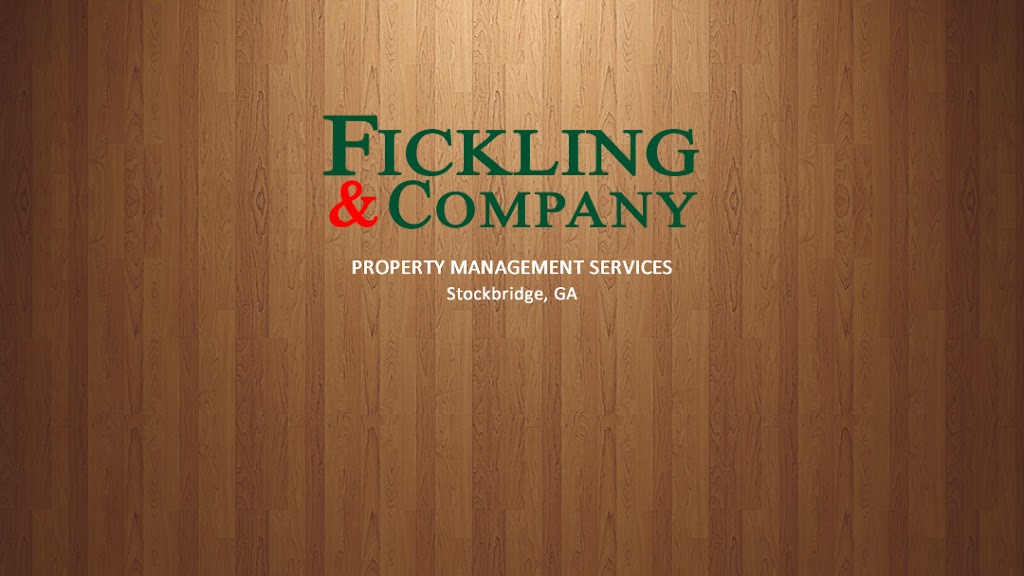 Fickling & Company Property Management | 827 Fairways Ct #205, Stockbridge, GA 30281, USA | Phone: (678) 619-3009