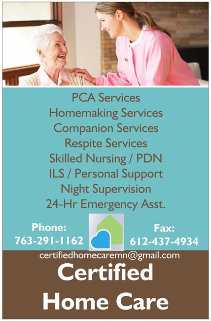 Certified Care Inc. | 7340 Noble Ct N, Brooklyn Park, MN 55443 | Phone: (763) 238-7268