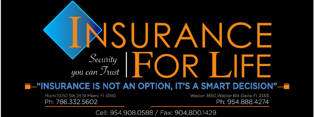 Insurance For Life | 10752 SW 24th St, Miami, FL 33165, USA | Phone: (786) 332-5602