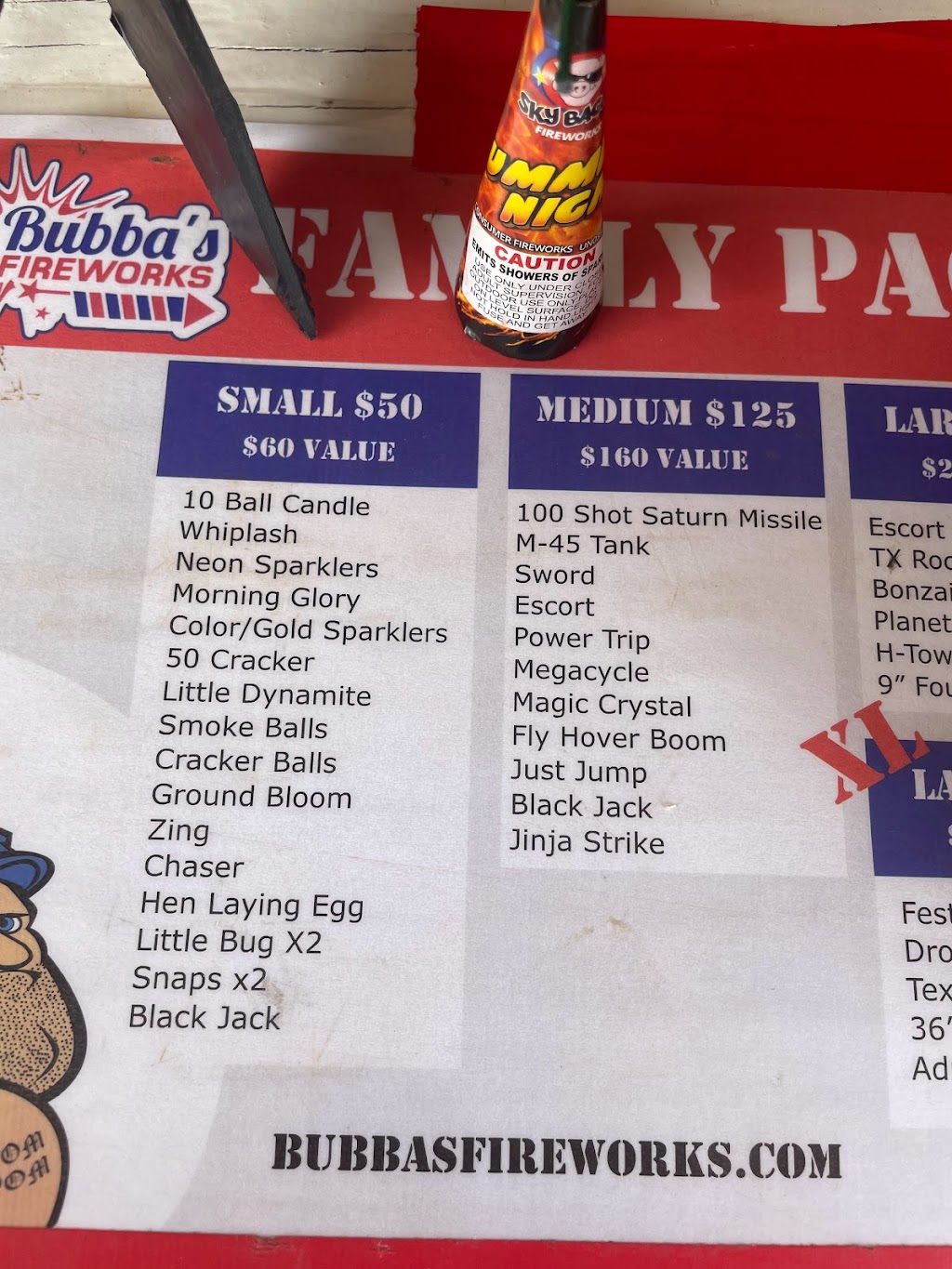 Bubbas Fireworks | 10455 Co Rd 133, Celina, TX 75009, USA | Phone: (214) 709-5229