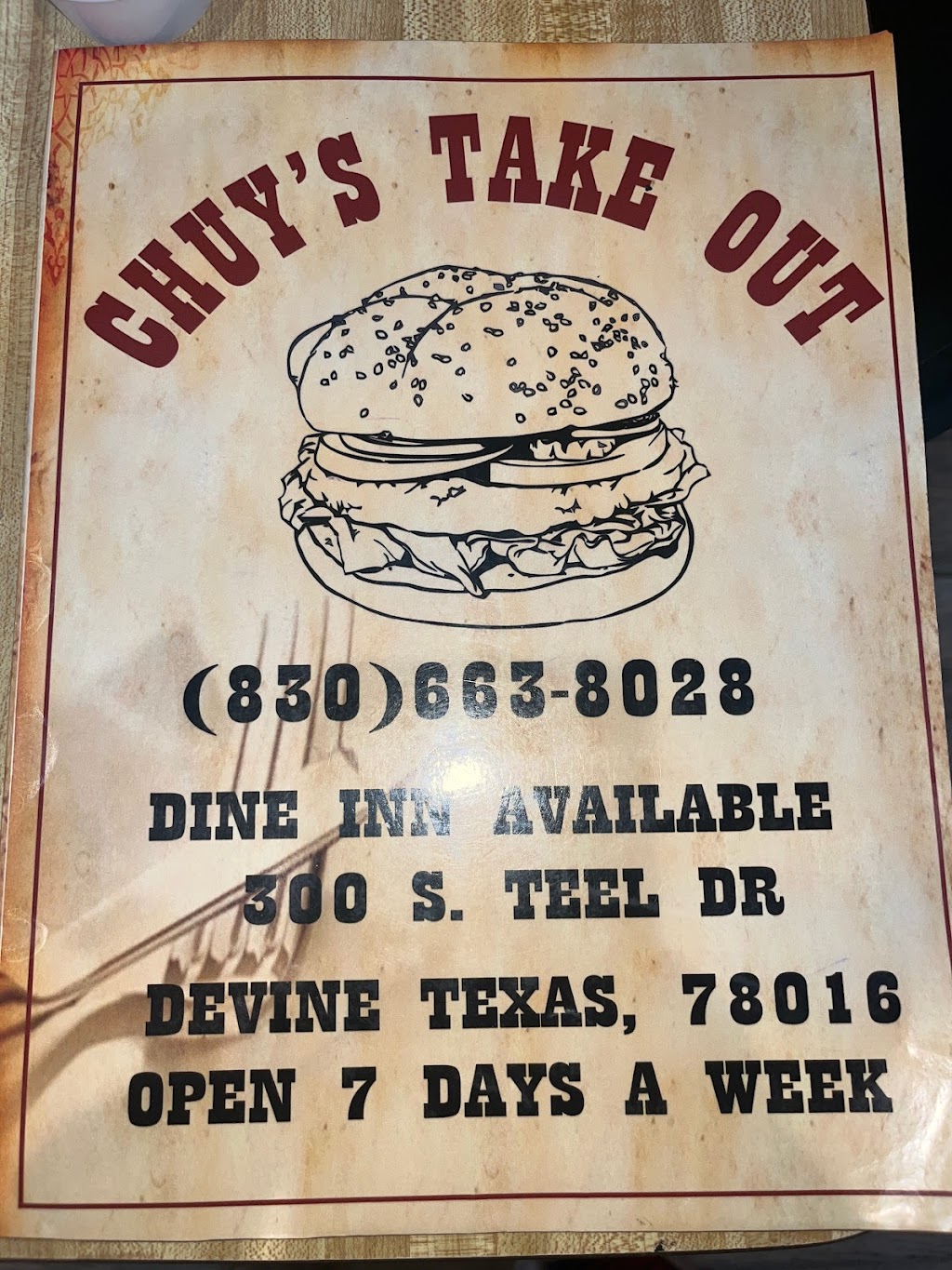 Chuys Takeout and Dine-In | 300 TX-132, Devine, TX 78016, USA | Phone: (830) 663-8028