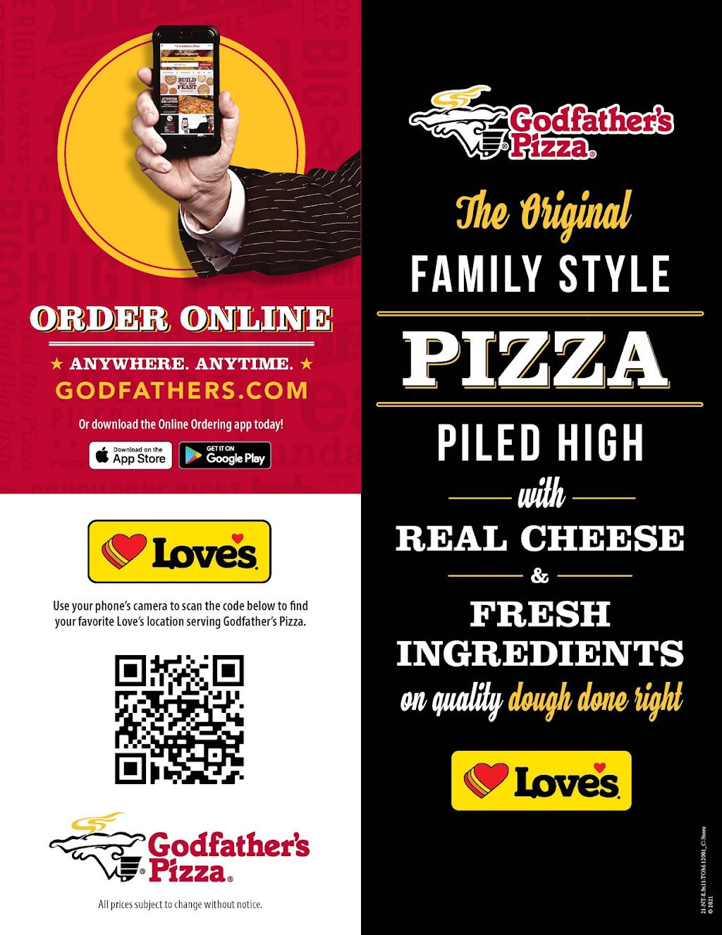 Godfathers Pizza Express | 1001 W Choctaw Ave, Chickasha, OK 73018, USA | Phone: (405) 222-4452