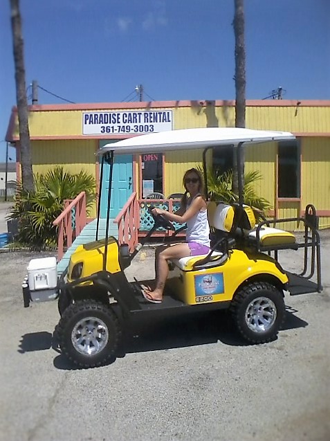 Paradise Cart Rental | 428 S Alister St, Port Aransas, TX 78373, USA | Phone: (361) 749-3003