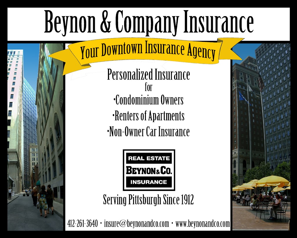 Beynon & Co. Real Estate and Insurance | 102 Broadway St Suite 500, Carnegie, PA 15106, USA | Phone: (412) 261-3640