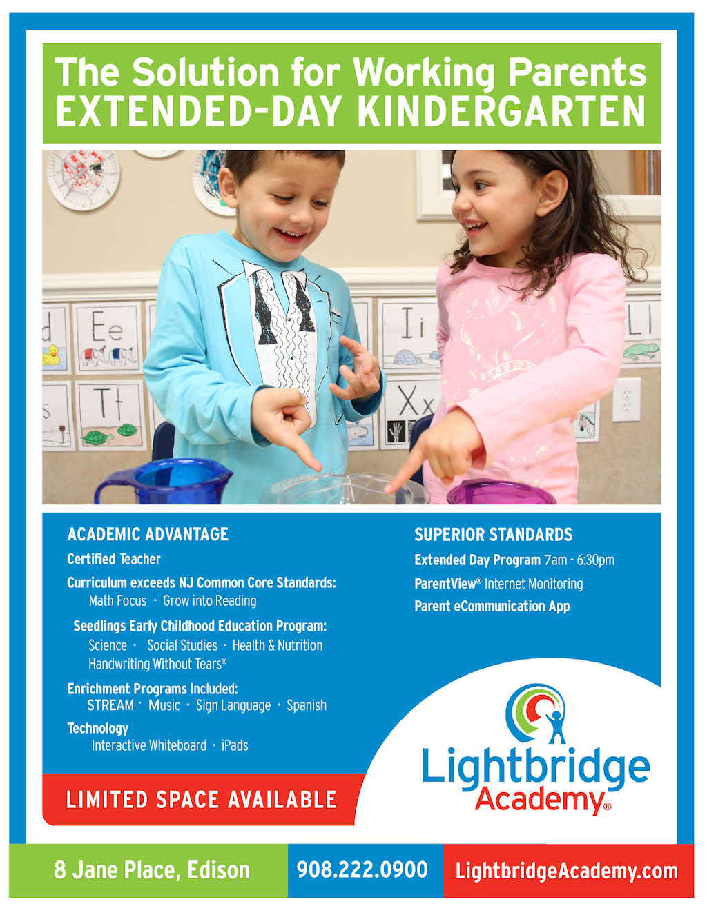 Lightbridge Academy | 8 Jane Pl, Edison, NJ 08820, USA | Phone: (908) 222-0900