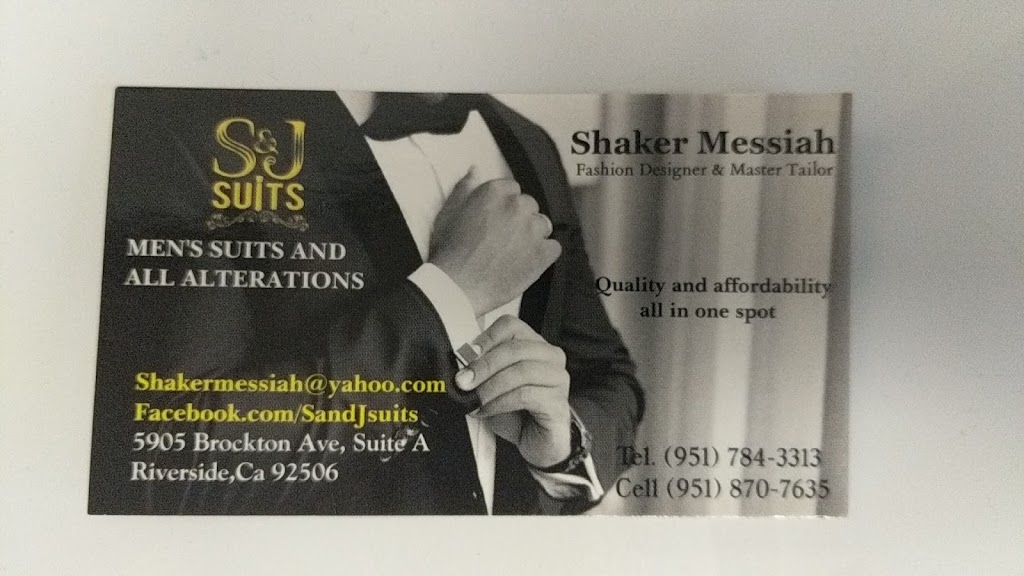 S & J Mens Suits and Alterations | 5905 Brockton Ave, Riverside, CA 92506, USA | Phone: (951) 784-3313