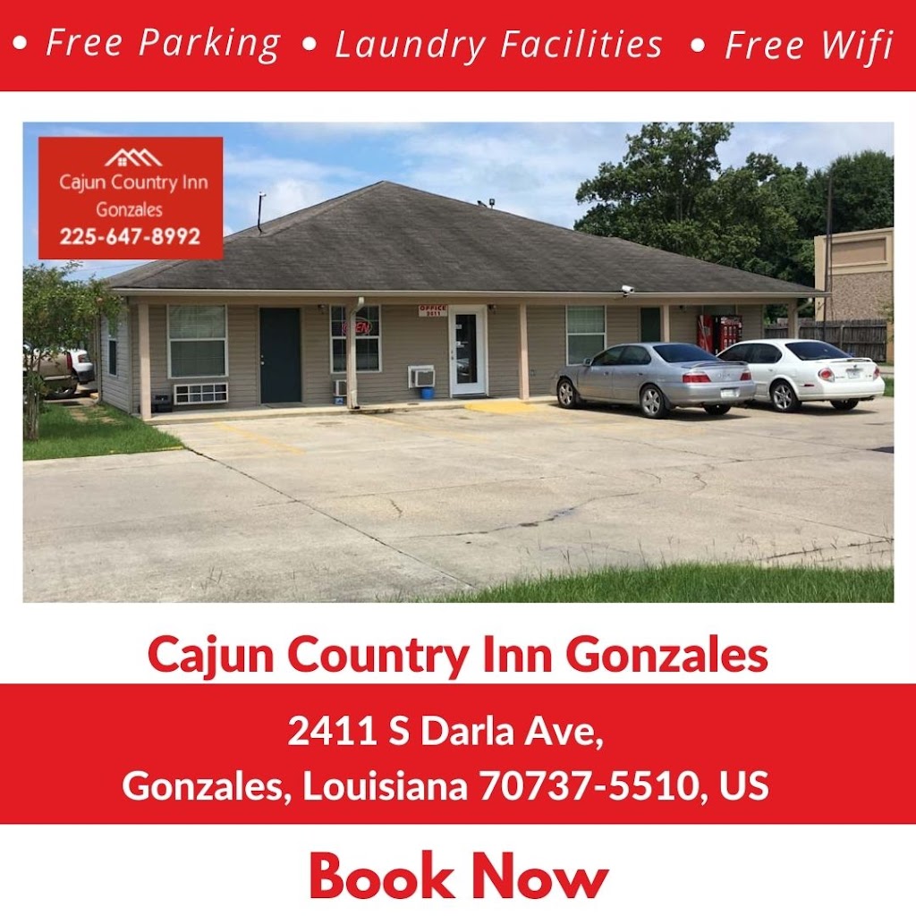 Cajun Country Inn | 2411 S Darla Ave, Gonzales, LA 70737, USA | Phone: (225) 647-8992