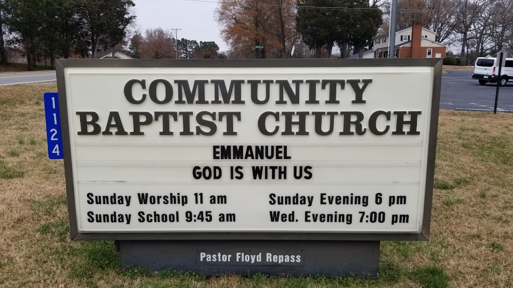 Community Baptist Church | 1124 Hanford Rd, Graham, NC 27253, USA | Phone: (336) 269-4204