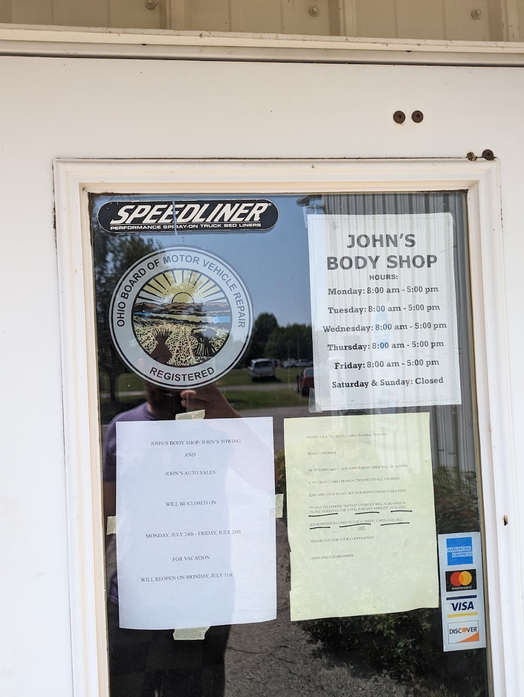 Johns Body Shop & Towing | 200 Lake St, Bluffton, OH 45817, USA | Phone: (419) 358-1200