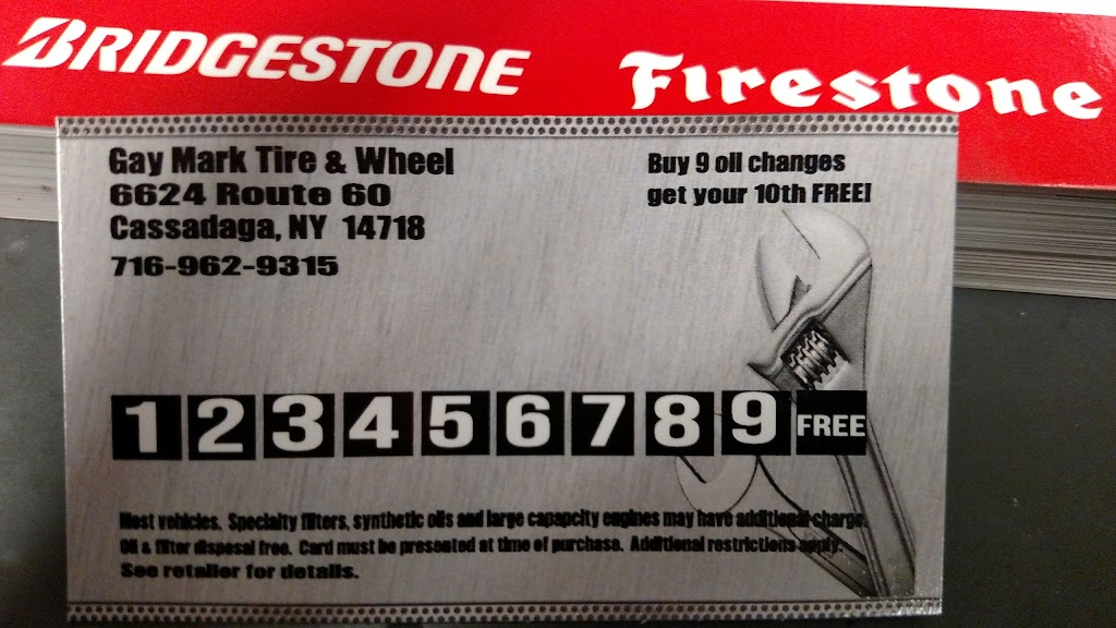 Gay Mark Tire & Wheel | 6624 NY-60, Cassadaga, NY 14718, USA | Phone: (716) 962-9315