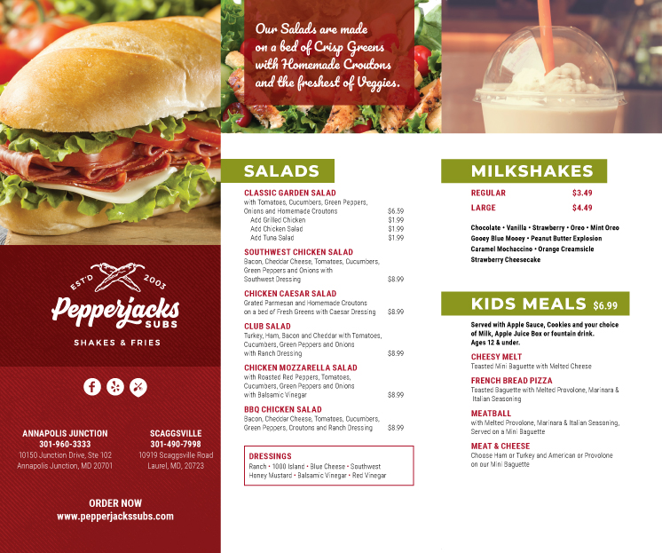 Pepperjacks Subs | 10150 Junction Dr, Annapolis Junction, MD 20701, USA | Phone: (301) 960-3333