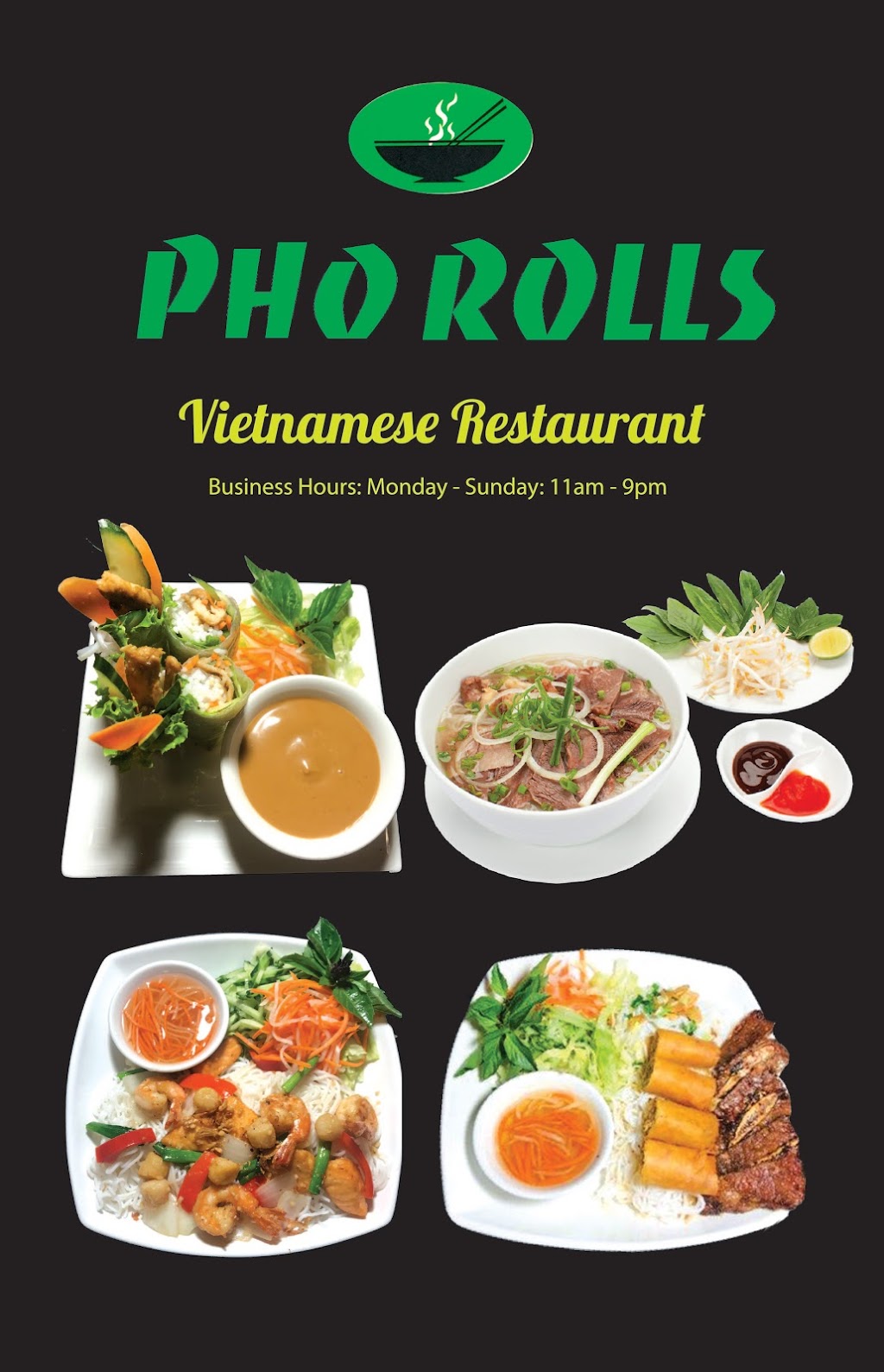 Pho Rolls | 17236 140th Ave SE, Renton, WA 98058, USA | Phone: (425) 235-9898