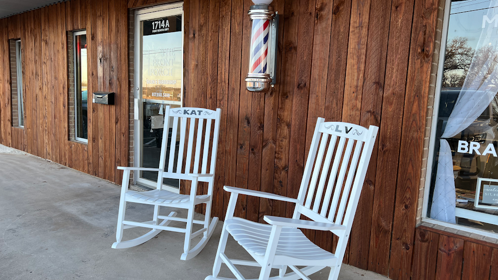 The Front Porch Salon & Barbershop | 1714 Fort Worth Hwy Suite A, Weatherford, TX 76086, USA | Phone: (817) 550-3338