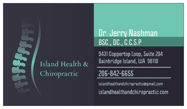 Island Health & Chiropractic | 9431 Coppertop Loop NE, Bainbridge Island, WA 98110, USA | Phone: (206) 842-6655