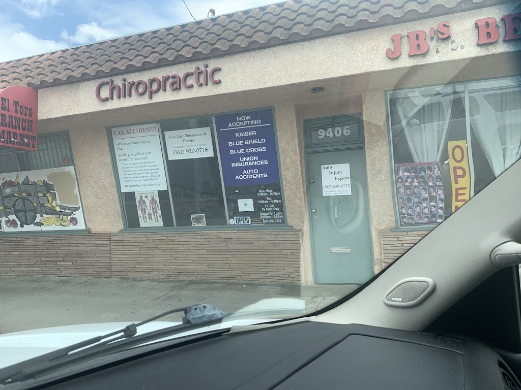 New Life Chiropractic & Therapy | 9406 Somerset Blvd, Bellflower, CA 90706, USA | Phone: (562) 920-0778