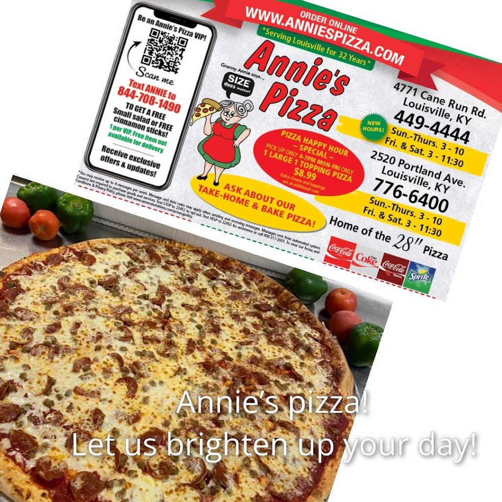 Annies Pizza | 4771 Cane Run Rd, Louisville, KY 40216, USA | Phone: (502) 449-4444