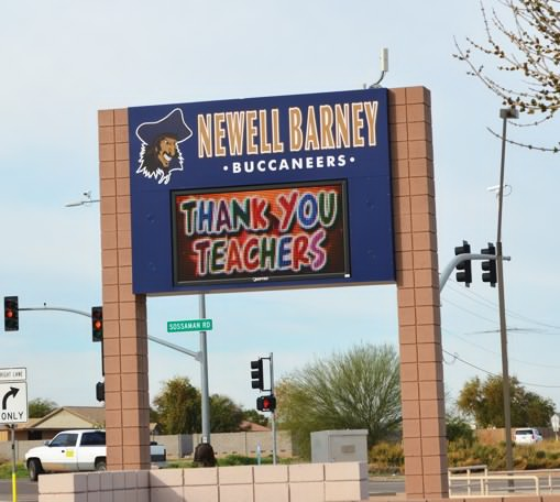 Newell Barney Junior High School | 24937 S Sossaman Rd, Queen Creek, AZ 85142, USA | Phone: (480) 474-6700