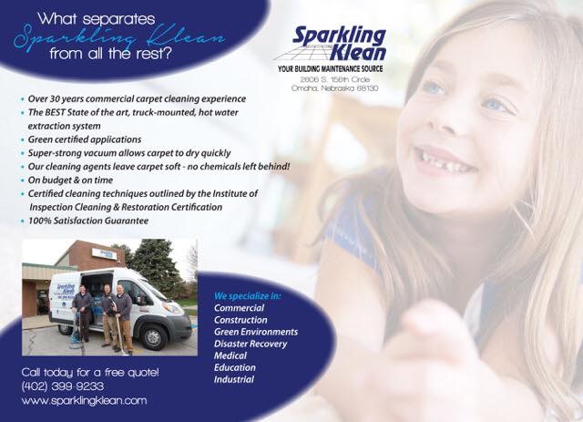 Sparkling Klean Service, Inc. | 2606 S 156th Cir, Omaha, NE 68130, USA | Phone: (402) 399-9233