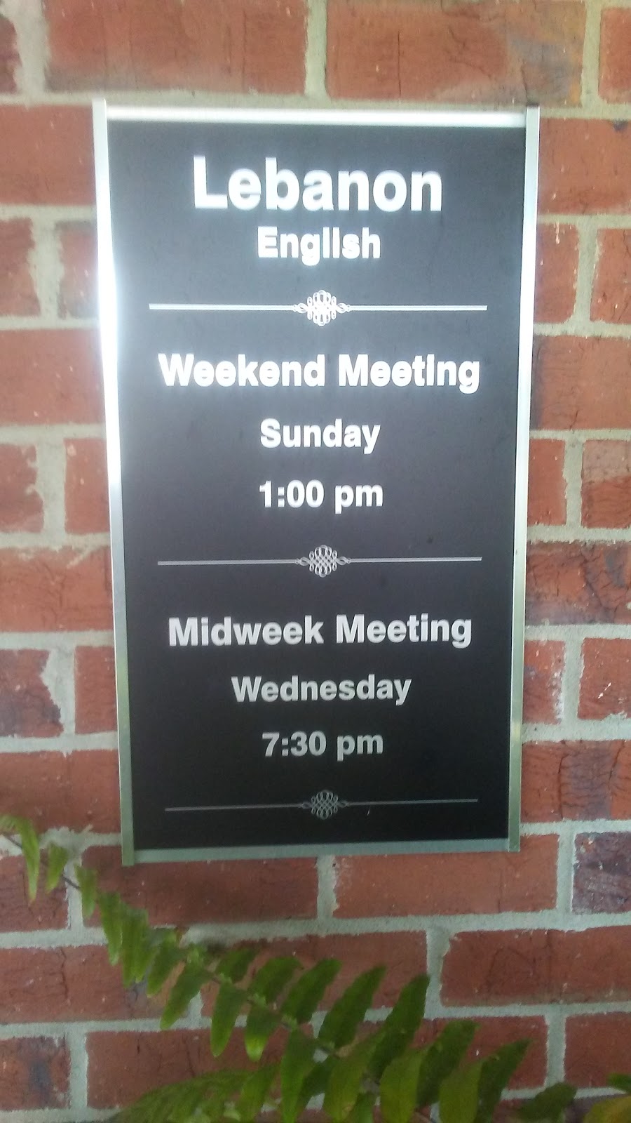 Kingdom Hall of Jehovahs Witnesses | 3291 Old Murfreesboro Rd W, Lebanon, TN 37090, USA | Phone: (615) 444-6529