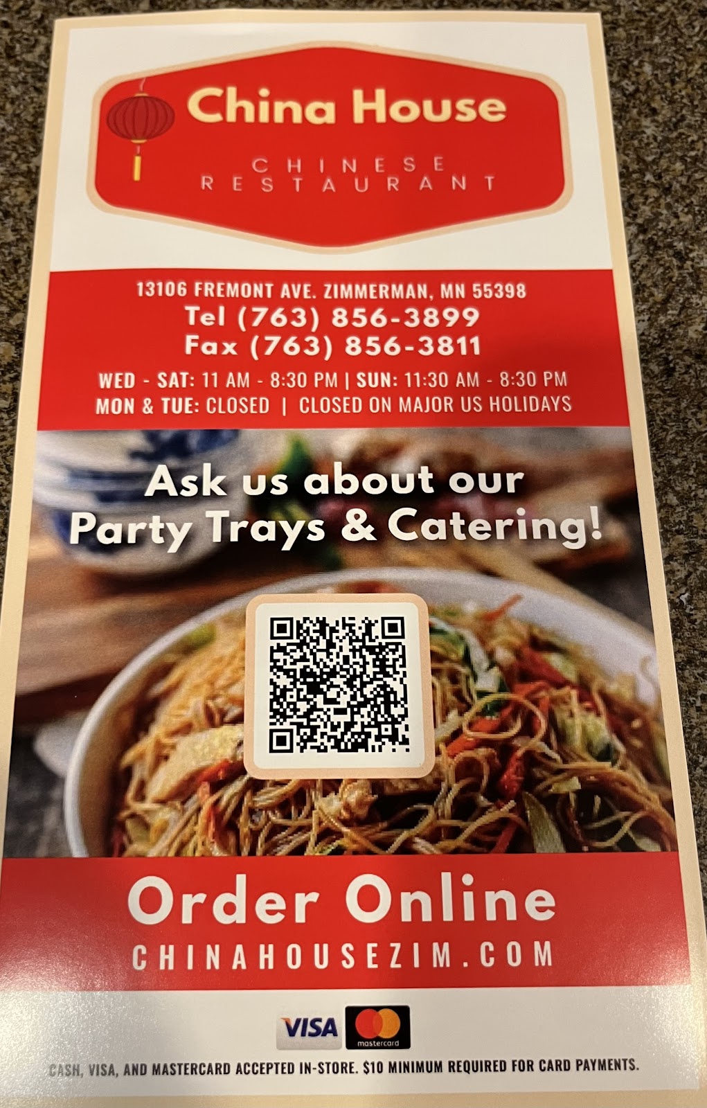 China House Zimmerman | 13106 Fremont Ave, Zimmerman, MN 55398, USA | Phone: (763) 856-3899