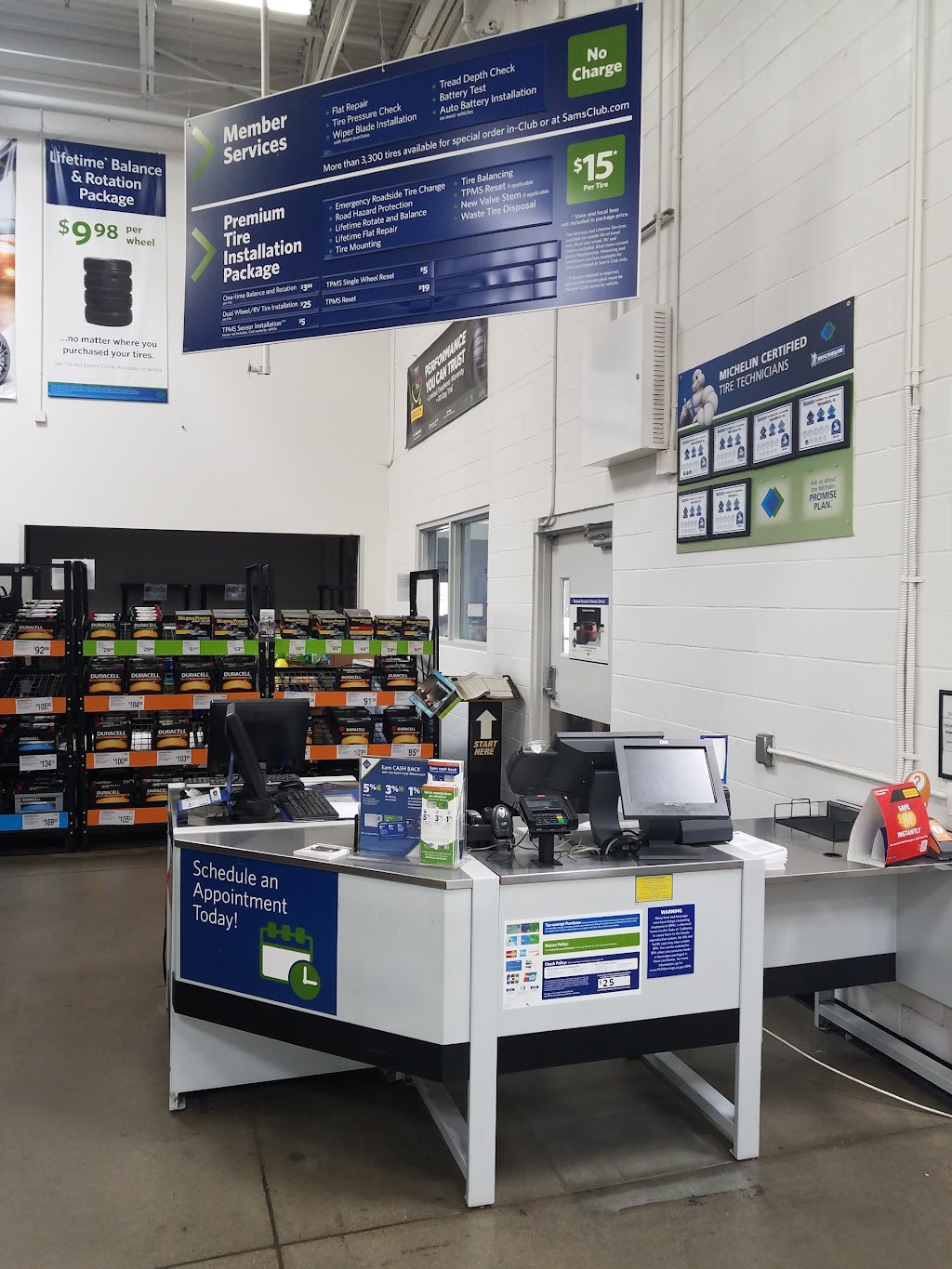 Sams Club Tire & Battery | 6336 College Grove Way, San Diego, CA 92115, USA | Phone: (619) 858-0084