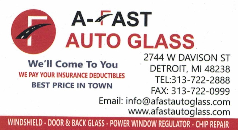 A Fast Auto Glass | 2744 W Davison St, Detroit, MI 48238, USA | Phone: (313) 722-2888