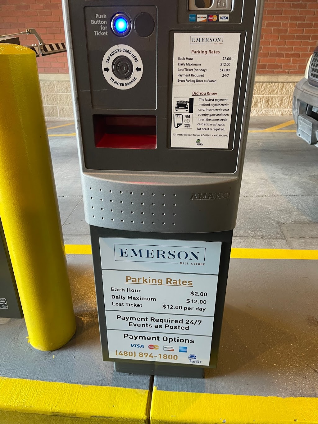 Emerson Garage - Public Parking | 101 W 5th St, Tempe, AZ 85281, USA | Phone: (480) 355-6060