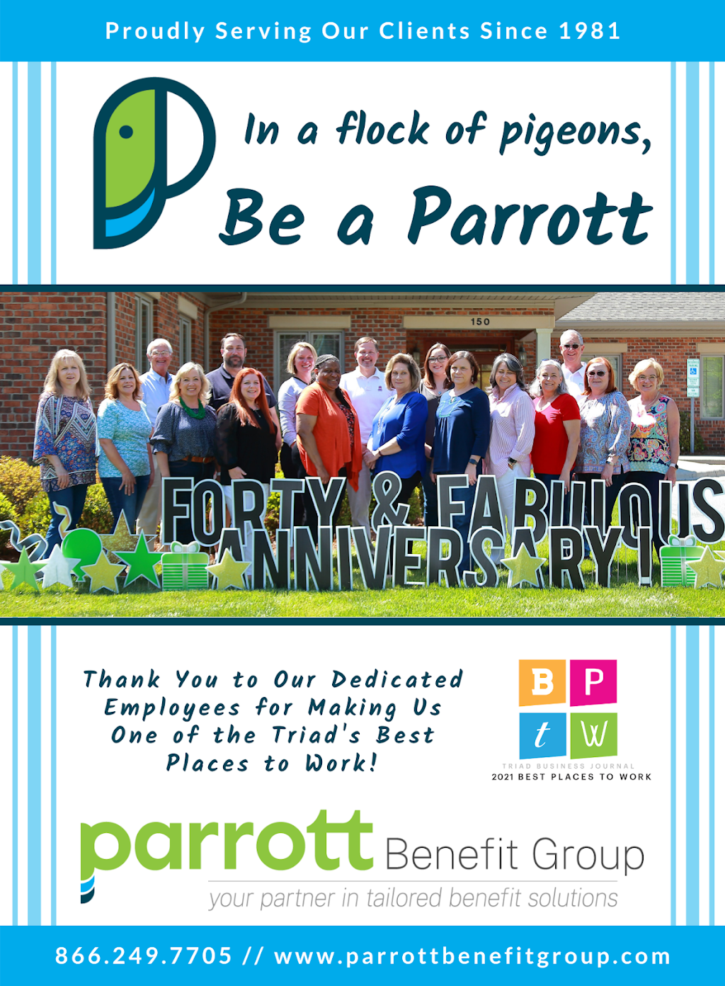 Parrott Benefit Group - insurance agency  | Photo 6 of 7 | Address: 150 Weaver Dr, Lexington, NC 27292, USA | Phone: (336) 249-7705