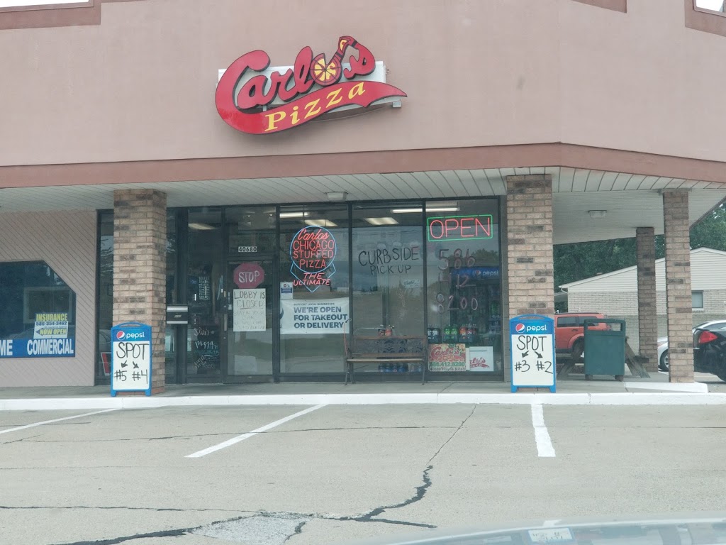 Carlos Pizza | 40680 Hayes Rd, Clinton Twp, MI 48038, USA | Phone: (586) 412-8200