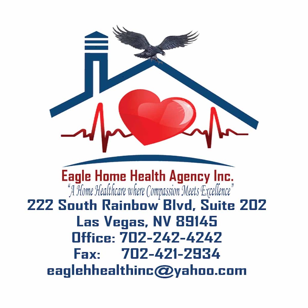 EAGLE HOME HEALTH AGENCY INC | 222 S Rainbow Blvd SUITE 202, Las Vegas, NV 89145, USA | Phone: (702) 242-4242