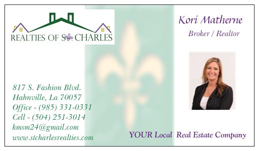 Realties of St. Charles | 14845 US-90, Paradis, LA 70080, USA | Phone: (985) 331-0331