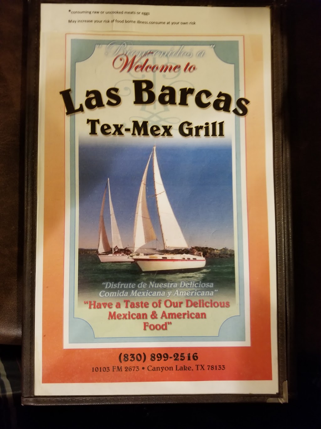 Las Barcas Tex-Mex Grill | 10103 FM2673, Canyon Lake, TX 78133, USA | Phone: (830) 899-2516