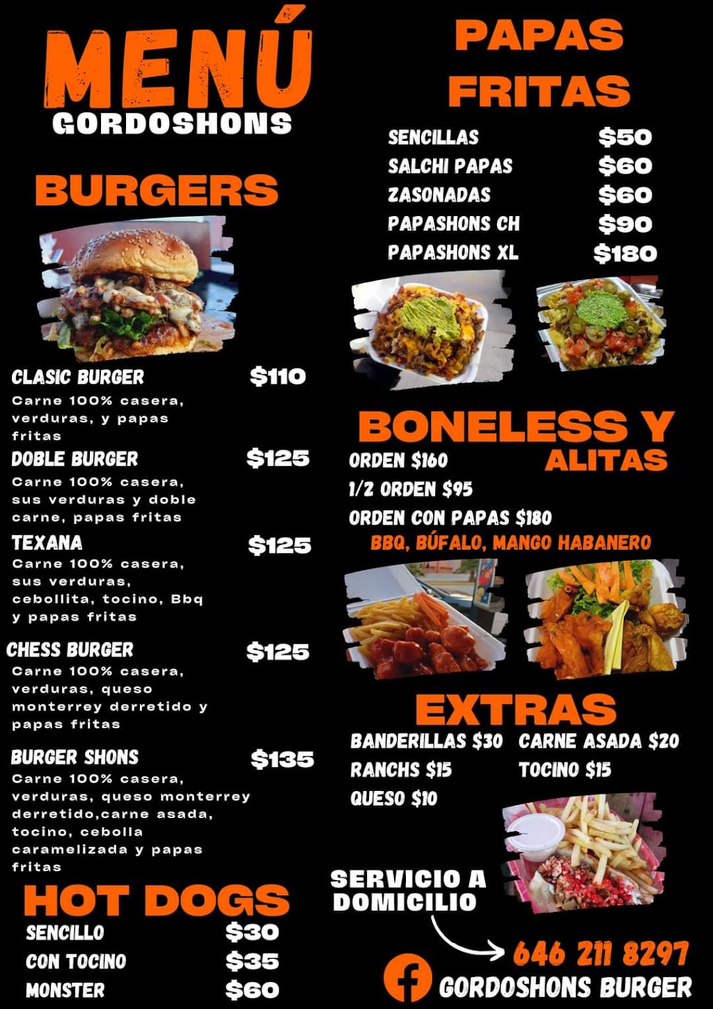 Gordoshons Burgers | 22819, Fraccionamiento Los Encinos, 22819 Ensenada, B.C., Mexico | Phone: 646 211 8297