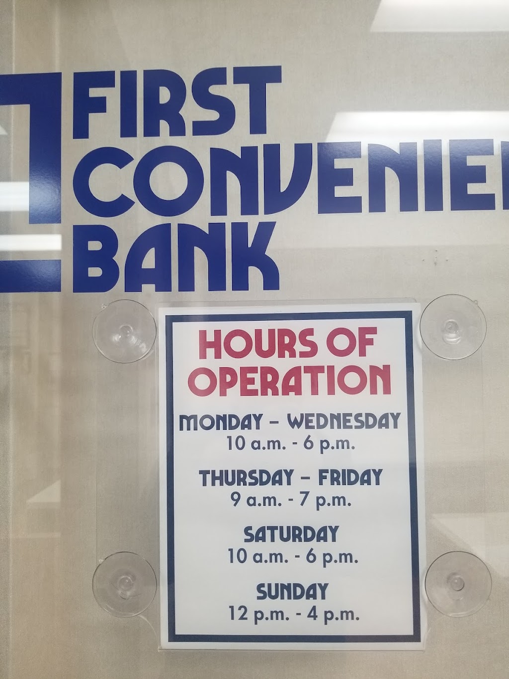 First Convenience Bank | 951 SW Wilshire Blvd, Burleson, TX 76028, USA | Phone: (800) 903-7490