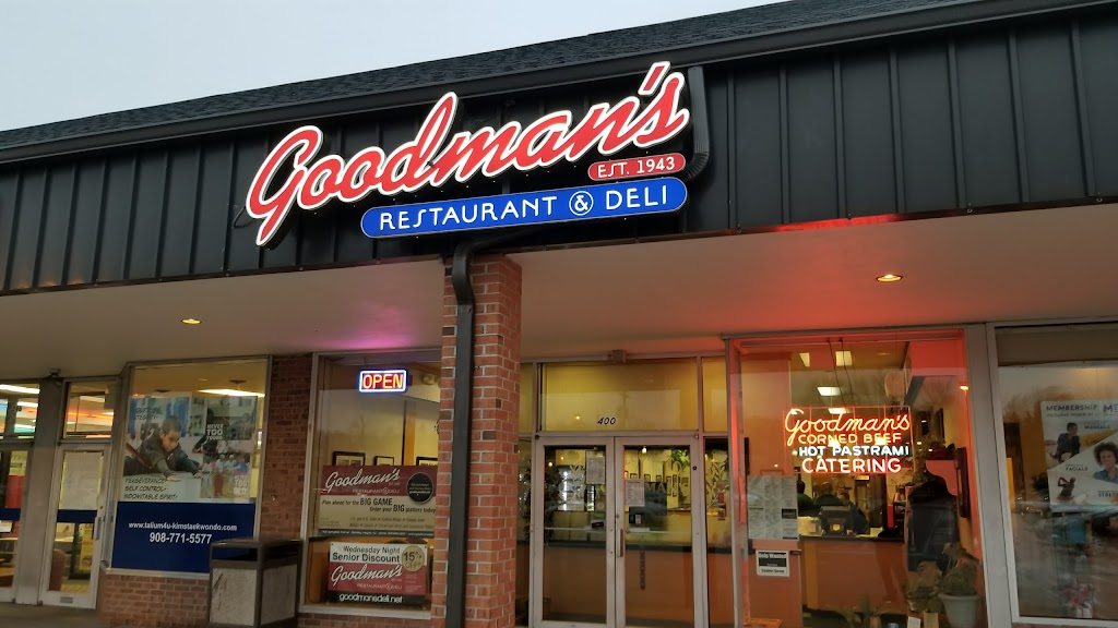 Goodman’s Deli & Restaurant | 400 Springfield Ave, Berkeley Heights, NJ 07922, USA | Phone: (908) 898-0900