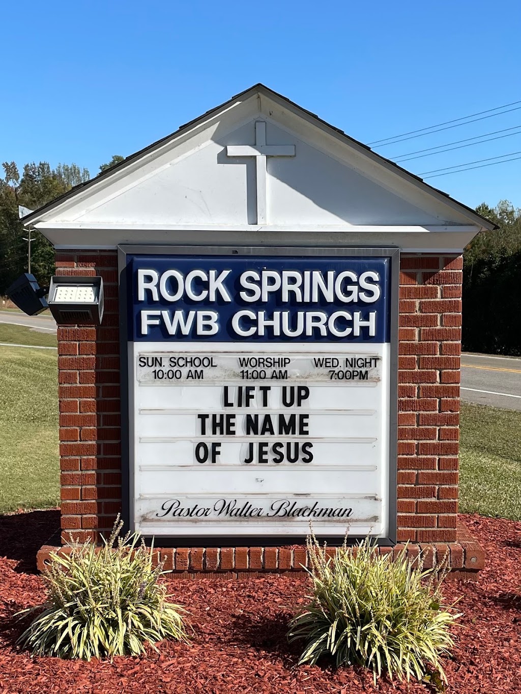 Rock Springs Free Will Baptist | 7286 US-264 ALT, Bailey, NC 27807, USA | Phone: (252) 235-3304