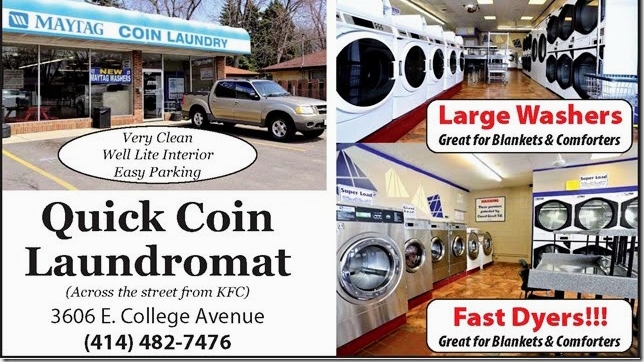 Quick Coin Laundromat | 3606 E College Ave, Cudahy, WI 53110, USA | Phone: (414) 482-7476