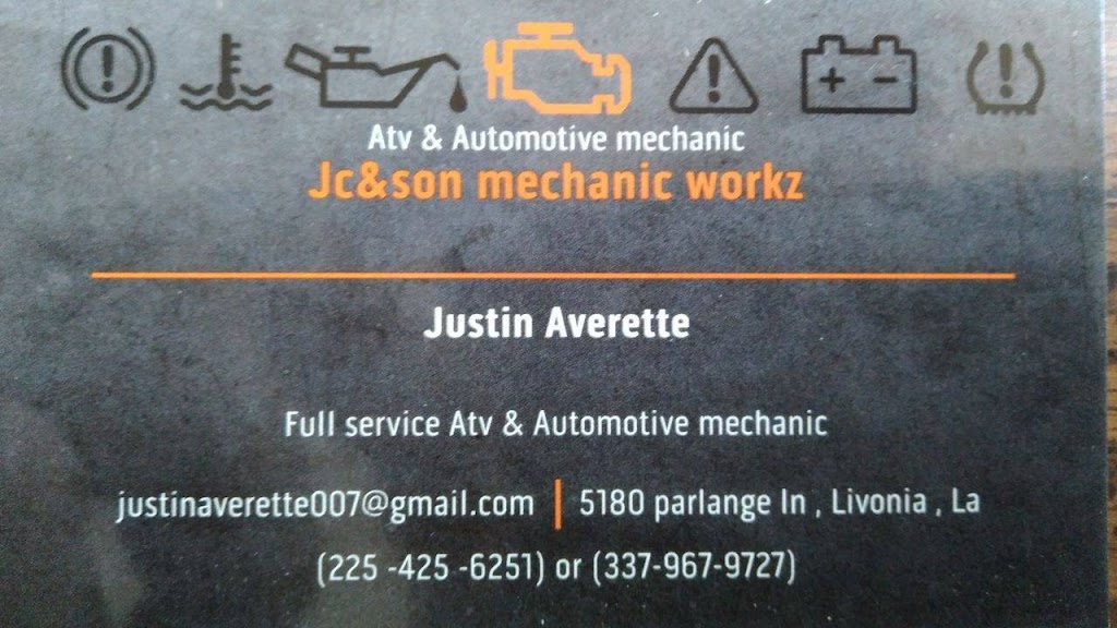 Jc&sonmechanicworkz | 5180 Parlange Ln, Livonia, LA 70755 | Phone: (225) 425-6251