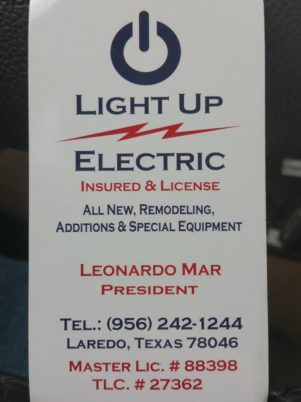 Light Up Electric Inc. | 1802 Milk St, Laredo, TX 78043, USA | Phone: (956) 242-1244