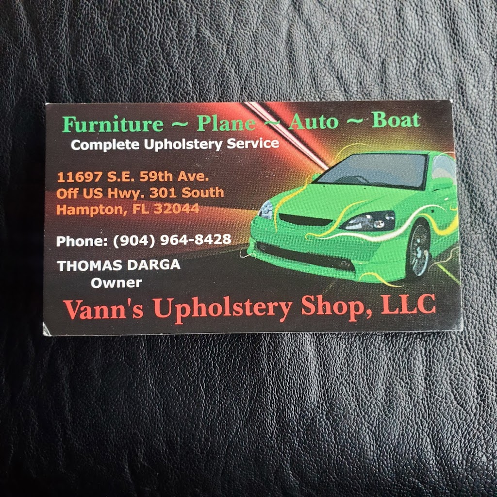 Vanns Upholstery Shop | 11697 SW 59 Ave, Hampton, FL 32044, USA | Phone: (904) 964-8428