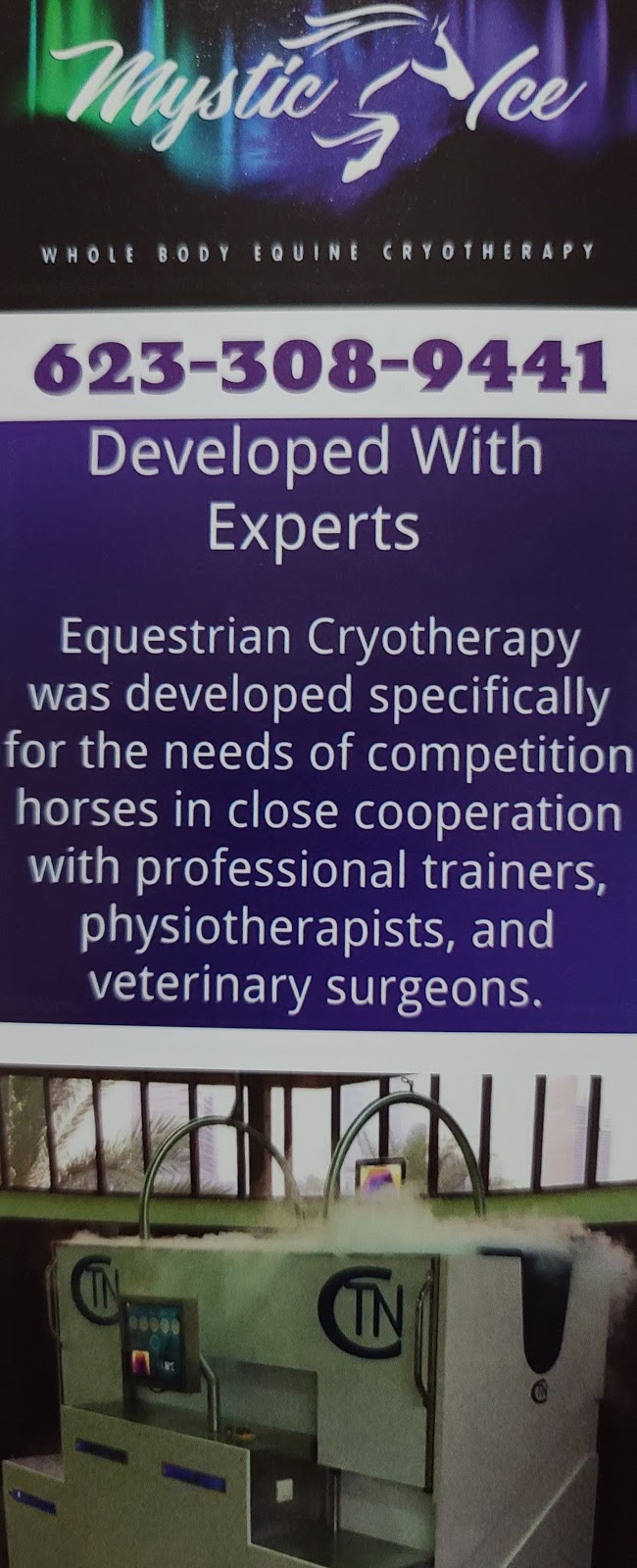 Mystic Ice Mobile Cryotherapy - Equine & Human | 20011 W Meadowbrook Ave, Litchfield Park, AZ 85340, USA | Phone: (623) 308-9441