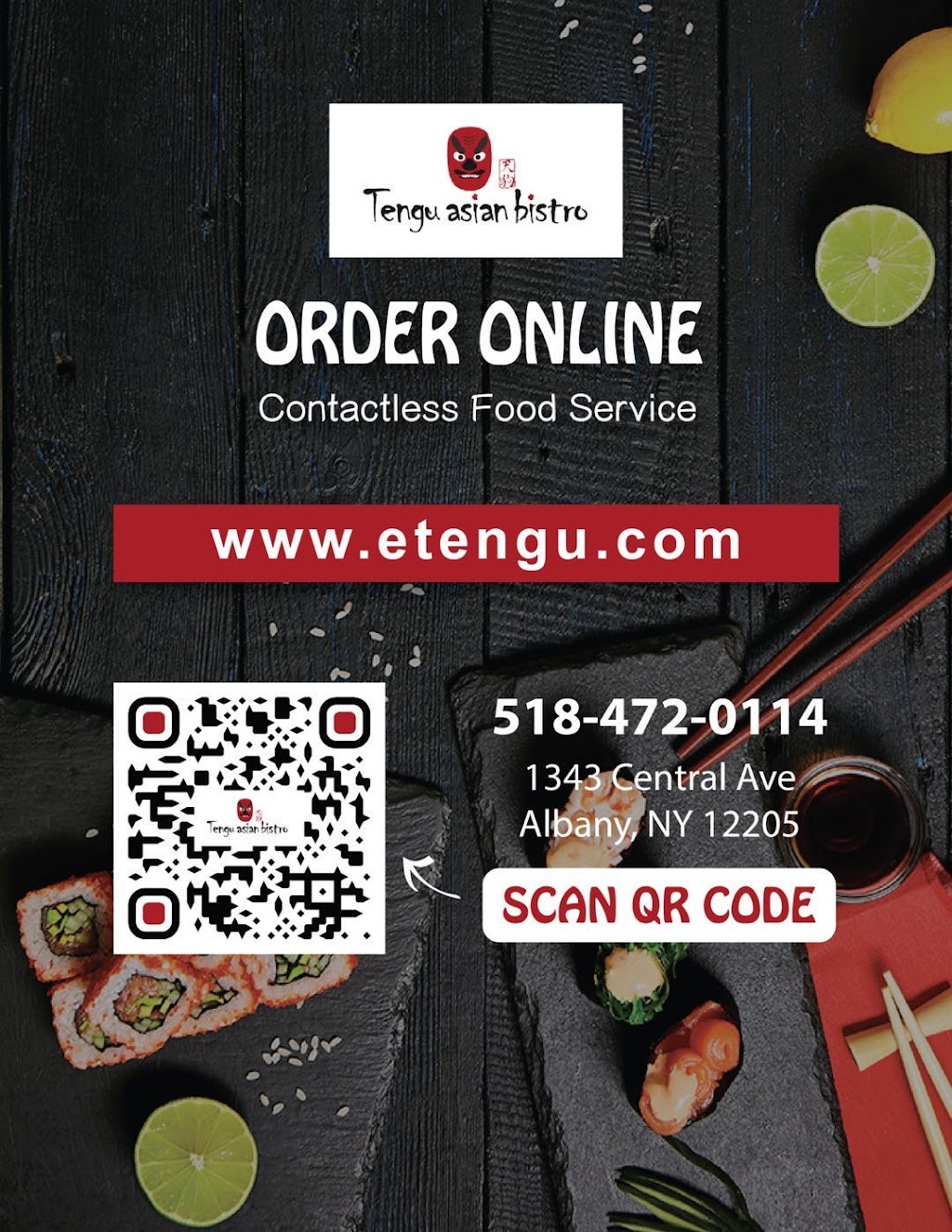 Tengu Asian Bistro | 1343 Central Ave, Albany, NY 12205, USA | Phone: (518) 472-0114