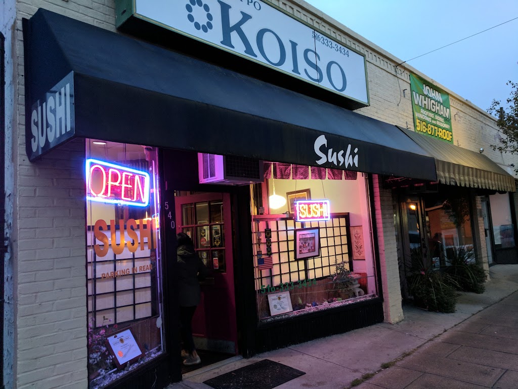 Koiso Japanese Restaurant | 540 Westbury Ave, Carle Place, NY 11514, USA | Phone: (516) 333-3434