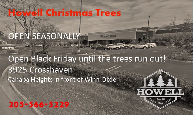 Howell Christmas Trees | 3927-3931 Crosshaven Dr, Vestavia Hills, AL 35243, USA | Phone: (205) 566-5229